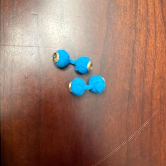 Brand new with box Gucci  Blue Knot Cufflinks with Gold Accents women’s - Picture 5 of 10